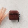 HARDISTON Genuine Leather Handmade Apple AirPods Pro - Hard Case with Keychain Clip - Support Wireless Chargers - Compatible with AirPods Pro (Brown) view 3