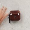 HARDISTON Genuine Leather Handmade Apple AirPods Pro - Hard Case with Keychain Clip - Support Wireless Chargers - Compatible with AirPods Pro (Brown) view 4