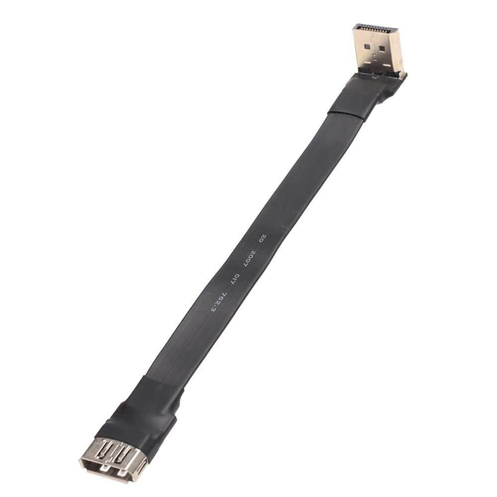 1pcs Display Port Ribbon Extension Cable Flexible Flat Ribbon Cable FFC Cable FPV Display Port Flat Cable,D34,1.3m