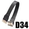 1pcs Display Port Ribbon Extension Cable Flexible Flat Ribbon Cable FFC Cable FPV Display Port Flat Cable,D34,1.8m view 2