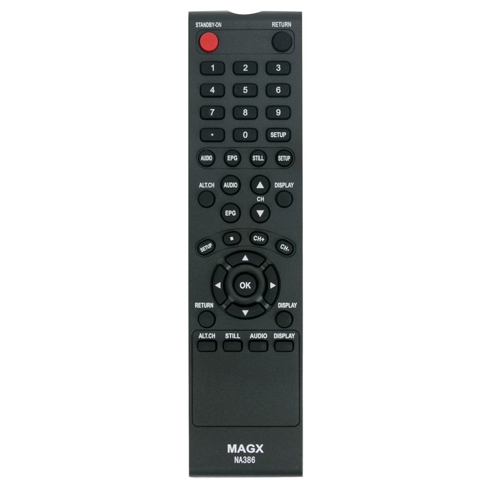 NA386UD NA386 Replacement Remote Control Commander fit for Magnavox Set Top Box TB100MW9A TV110MW9 TB100MW9 TB100MW9B TB100HW9 TB110MW9 TB110MW9A DTV Digital to Analog Converter