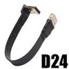 ezqnirk 1pcs Display Port Ribbon Extension Cable Flexible Flat Ribbon Cable FFC Cable FPV Display Port Flat Cable,D24,1.3m view 2