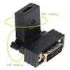 ezqnirk 1pcs 360 Degree Rotating DVI 24+1 to HDTV Adapter HDTV Male to DVI Female Converter 1080P Support for Computer to Display Screen view 2