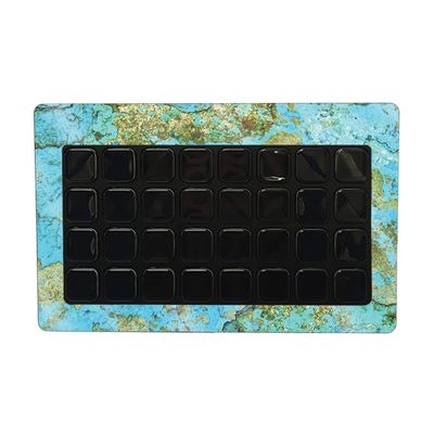 MightySkins Glossy Glitter Skin Compatible with Elgato Stream Deck XL - Teal Marble | Protective, Durable High-Gloss Glitter Finish | Easy to Apply and Change Styles | Made in The USA