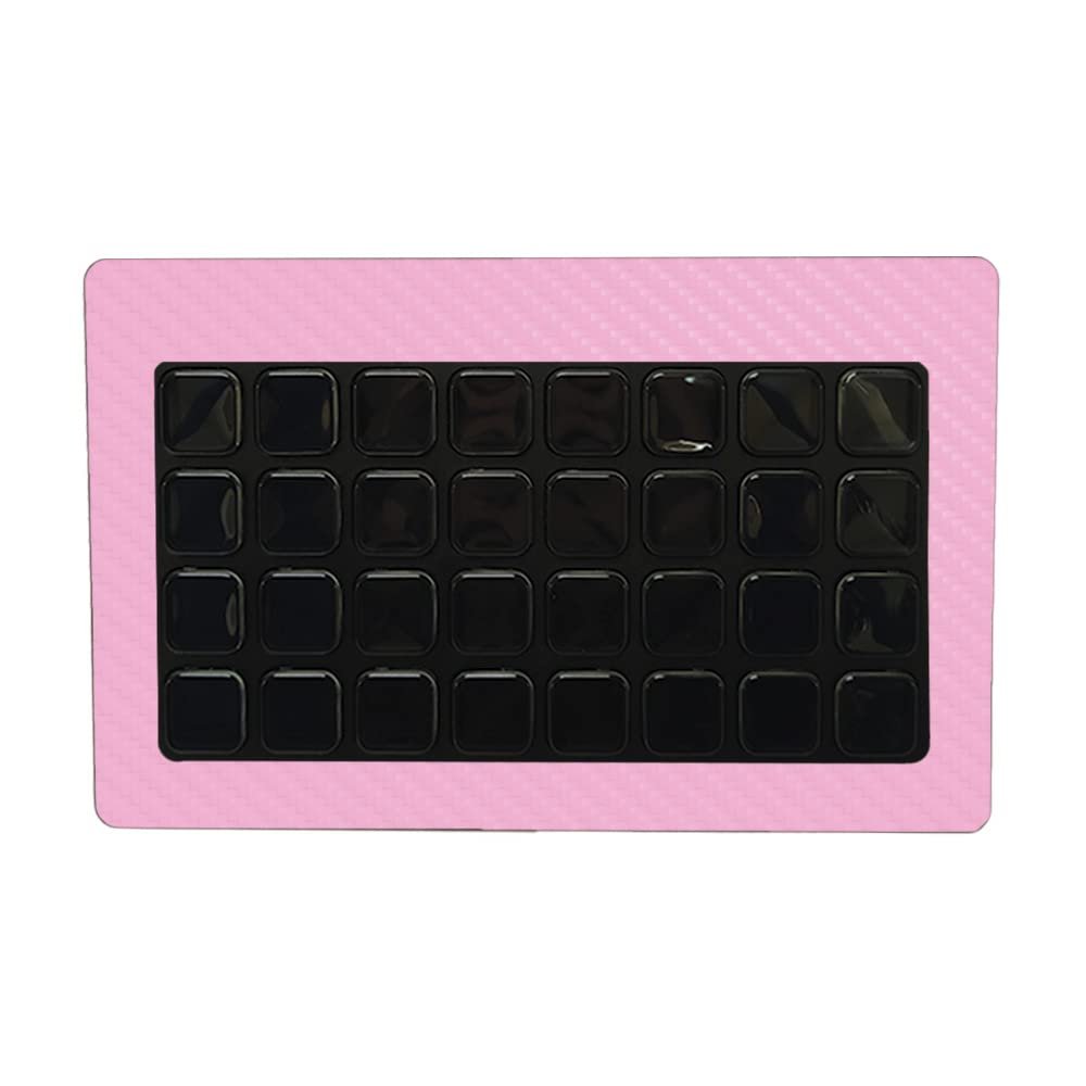 MightySkins Carbon Fiber Skin Compatible with Elgato Stream Deck XL - Solid Pink | Protective, Durable Textured Carbon Fiber Finish | Easy to Apply and Change Styles | Made in The USA