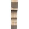 3 1/2"W x 16"D x 16"H Balboa Slat Smooth Bracket, Douglas Fir view 2