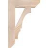 3 1/2"W x 16"D x 24"H Balboa Slat Smooth Bracket, Douglas Fir view 3