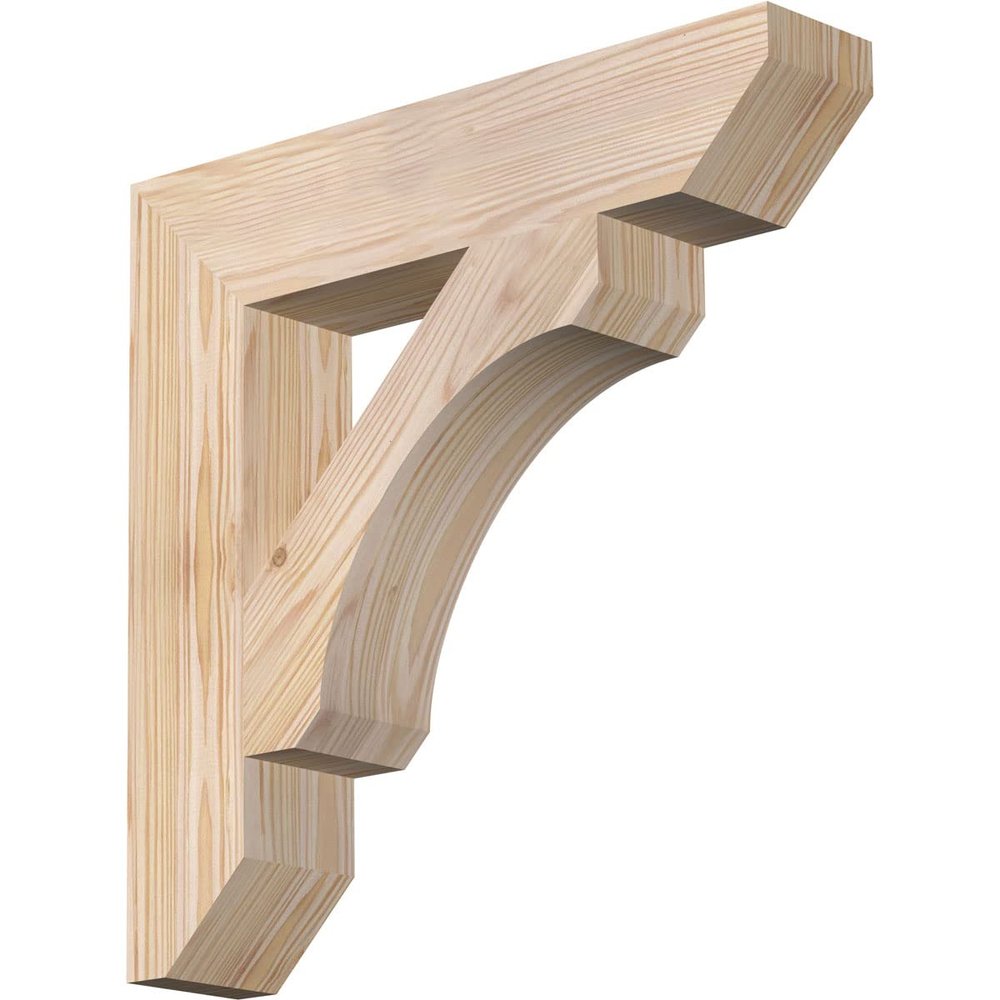 3 1/2"W x 18"D x 18"H Legacy Slat Smooth Bracket, Douglas Fir