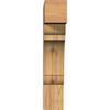 3 1/2"W x 14"D x 18"H Olympic Block Smooth Bracket, Western Red Cedar view 2