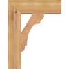 3 1/2"W x 14"D x 18"H Olympic Block Smooth Bracket, Western Red Cedar view 3