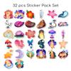 Cavka Vinyl Stickers Pack 34 PCS for Laptop Cute for Bicycle Bunny for Skateboard for Notebook for Planner Set Cartoon for Luggage Bunnies Decals Cup for Water Bottles Waterproof Jackalope view 3