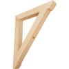 3 1/2"W x 32"D x 38"H Traditional Slat Smooth Bracket, Douglas Fir view 1