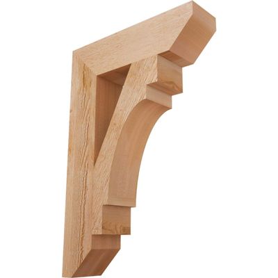 3 1/2"W x 16"D x 24"H Merced Slat Smooth Bracket, Douglas Fir