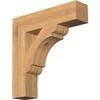 3 1/2"W x 16"D x 16"H Olympic Block Smooth Bracket, Western Red Cedar view 1