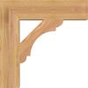 3 1/2"W x 16"D x 16"H Olympic Block Smooth Bracket, Western Red Cedar view 3