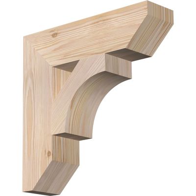 3 1/2"W x 14"D x 14"H Westlake Slat Smooth Bracket, Douglas Fir