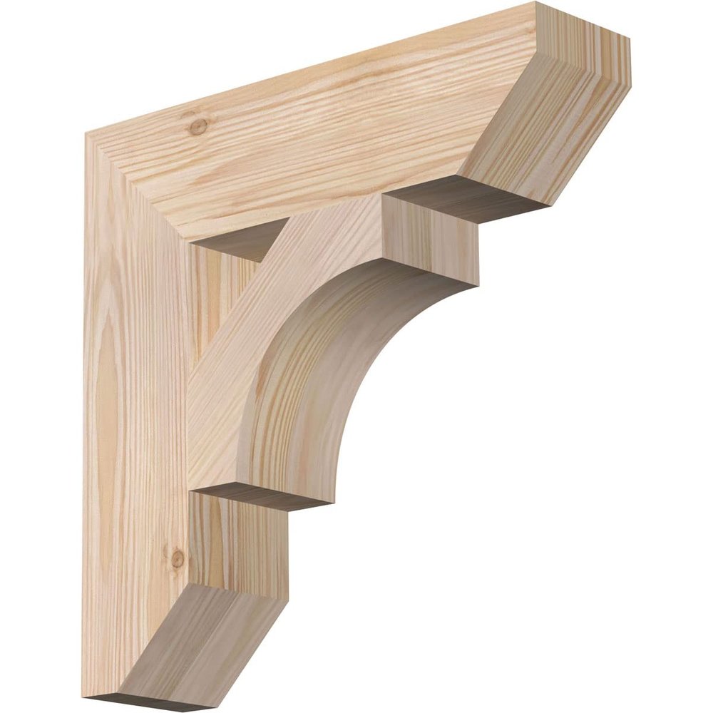 3 1/2"W x 14"D x 14"H Westlake Slat Smooth Bracket, Douglas Fir