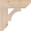 3 1/2"W x 14"D x 14"H Westlake Slat Smooth Bracket, Douglas Fir view 3