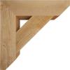 3 1/2"W x 18"D x 18"H Traditional Slat Smooth Bracket, Douglas Fir view 3