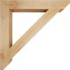 6"W x 48"D x 48"H Traditional Slat Rough Sawn Bracket, Douglas Fir view 3