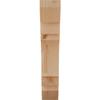 3 1/2"W x 18"D x 22"H Merced Slat Smooth Bracket, Douglas Fir view 2