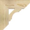 4"W x 14"D x 14"H Olympic Slat Rough Sawn Bracket, Douglas Fir view 3