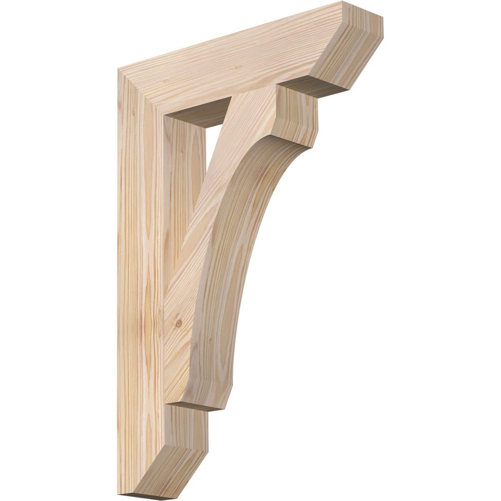 3 1/2"W x 16"D x 24"H Legacy Slat Smooth Bracket, Douglas Fir
