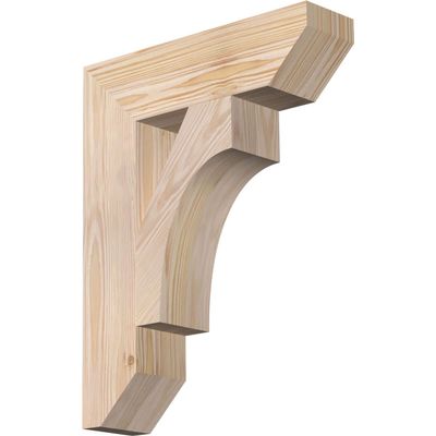 3 1/2"W x 14"D x 18"H Westlake Slat Smooth Bracket, Douglas Fir