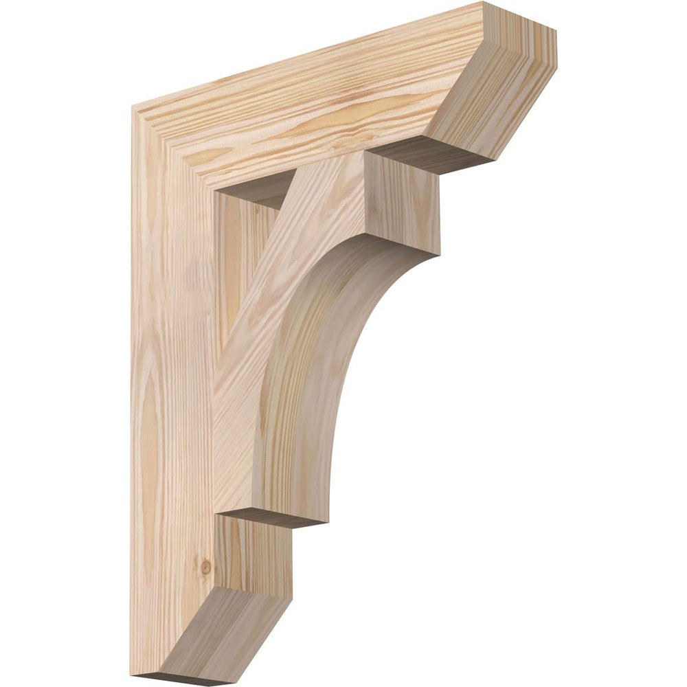3 1/2"W x 14"D x 18"H Westlake Slat Smooth Bracket, Douglas Fir