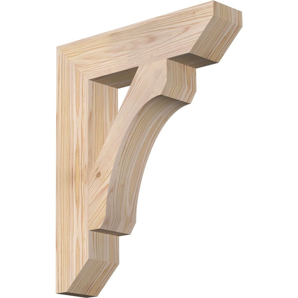 3 1/2"W x 16"D x 20"H Legacy Slat Smooth Bracket, Douglas Fir