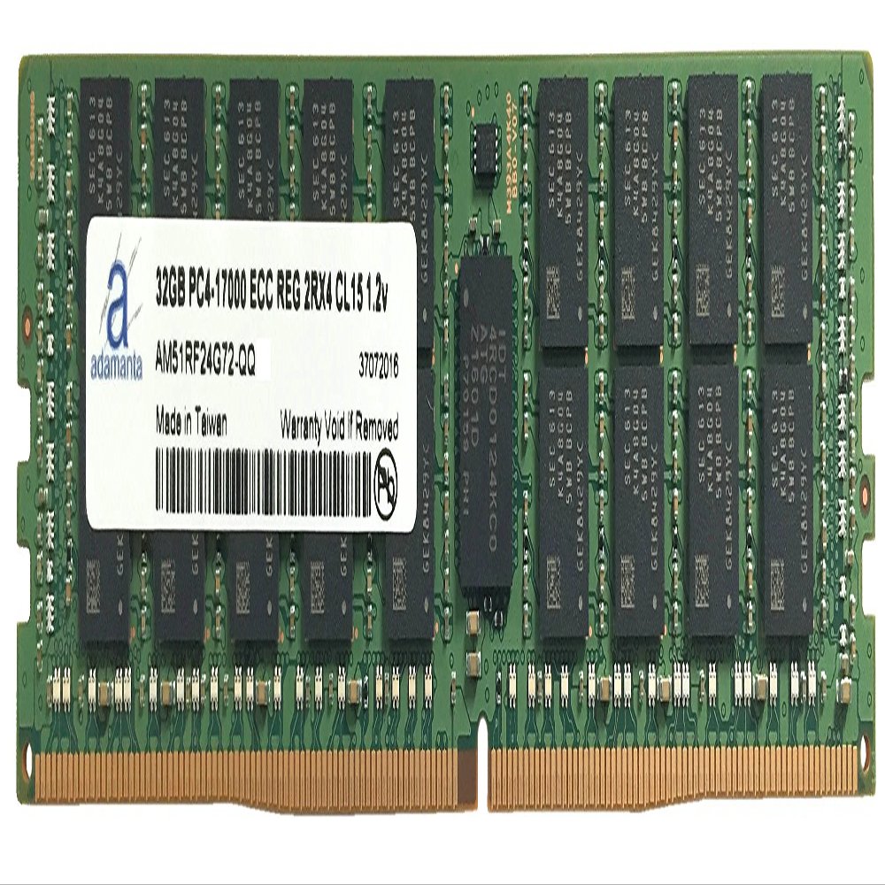 Adamanta 32GB (1x32GB) Server Memory Compatible for HP Proliant BL460c G9 DDR4 2133MHz PC4-17000 ECC Registered Chip 2Rx4 CL15 1.2v Upgrade DRAM RAM