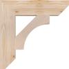 3 1/2"W x 16"D x 16"H Westlake Slat Smooth Bracket, Douglas Fir view 3