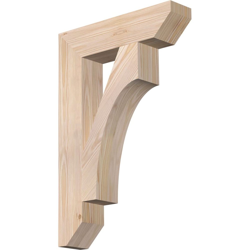 3 1/2"W x 16"D x 24"H Westlake Slat Smooth Bracket, Douglas Fir