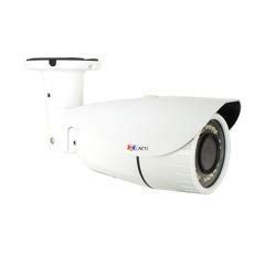 ACTI CORPORATION A415 3MP IR, Extreme WDR, SLLS Outdoor Network Bullet Camera with 2.8-12mm varifocal Lens, 4.3X Zoom, White.