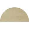 Ekena Millwork GVURHR36X18DSMPR Timberthane Rustic Smooth Half Round Faux Wood Non-Functional, Primed Tan Urethane Gable Vents, 36"W x 18"H, Primed view 4