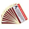 10 Pcs GPS Tracking Sticker, Car Alarm Sticker, Self Adhesive Anti-Theft Car Decals with GPS Tracking Warning Sign, 2 x 4 Inch view 1