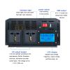 2000 Watt 12V-48V to AC 110V-240V Pure Sine Wave Power Inverter,Car Adapter Power Converter with Digital Display Dual AC Outlets and 2.1A USB Charging Ports,for Tablets,24V-1000W view 4