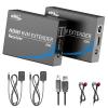 eKL KVM Extender HDMI USB 60m/196ft Over UTP Cat5e/6 Ethernet Cable Supports 1080P@60Hz 2 Port USB 2.0 for Computer Plug & Play Without Driver view 1