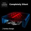 Akasa Newton CTN, Designed for Intel 11th Generation NUC Core i3 (Tiger Canyon), Compact 1.06L Aluminium Fanless Case, Supports one M.2 SSD and VESA mounting, A-NUC75-M1B view 4