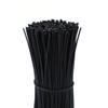 300Pcs Plastic Electrical Cable Twist Ties for Cords 6 Inch Fastening Twist Cable Cord Wire Ties Metal Inner Cores Reusable (Black) (MYY001) view 1