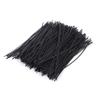 300Pcs Plastic Electrical Cable Twist Ties for Cords 6 Inch Fastening Twist Cable Cord Wire Ties Metal Inner Cores Reusable (Black) (MYY001) view 2