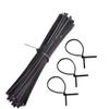 300Pcs Plastic Electrical Cable Twist Ties for Cords 6 Inch Fastening Twist Cable Cord Wire Ties Metal Inner Cores Reusable (Black) (MYY001) view 4