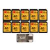 Kodak 32GB Class 10 UHS-I U1 SDHC Memory Card (10-Pack) Bundle with All-in-One High-Speed USB 2.0 Card Reader (11 Items) view 1