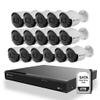 Camius 16 Channel 4K PoE Security Camera System with 16 Wired 5MP Outdoor Cameras, 320 Mbps NVR with 4TB HDD, Human Vehicle Intrusion Detection for Home & Business, Audio Recording, Expandable Storage view 1