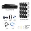 Camius 16 Channel 4K PoE Security Camera System with 16 Wired 5MP Outdoor Cameras, 320 Mbps NVR with 4TB HDD, Human Vehicle Intrusion Detection for Home & Business, Audio Recording, Expandable Storage view 2