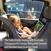 FresherAcc Car iPad Kindle Tablet Holder for Rear and Forward Facing Mirror, Car Mount Hanger Case for Vehicle Backseat Headrest Up to 10.5', Lightweight Washable and Portable (Black) view 4