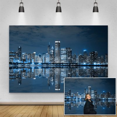 Yeele 12x8ft City Night View Backdrop Famous Modern Skyscraper Night Scene Background for Photography High-Rise Building Backdrop Party Bar Club Wallpaper Kids Adult YouTube Video Studio Shoot Props