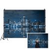 Yeele 12x8ft City Night View Backdrop Famous Modern Skyscraper Night Scene Background for Photography High-Rise Building Backdrop Party Bar Club Wallpaper Kids Adult YouTube Video Studio Shoot Props view 2