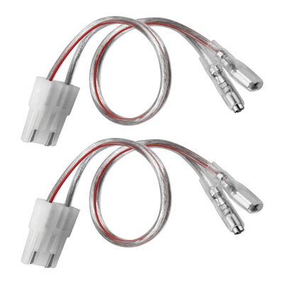 NuIth Speaker Wiring Harness Connector Adapter Compatible with GM GMC Sierra Yukon S10 Chevrolet Suburban Impala Corvette 1973-1994 Install Aftermarket Front Rear Door Speaker Cable Plug 2 PC