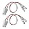 NuIth Speaker Wiring Harness Connector Adapter Compatible with GM GMC Sierra Yukon S10 Chevrolet Suburban Impala Corvette 1973-1994 Install Aftermarket Front Rear Door Speaker Cable Plug 2 PC view 1